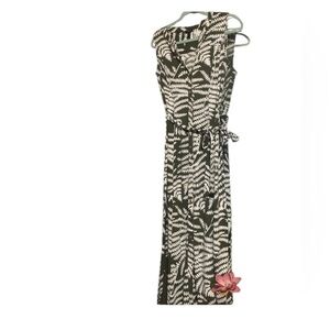 Talbots sleeve less button front dress